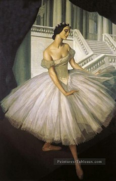 portrait Tableau Peinture - alexandre jacovleff portrait d’anna pavlova 1915 danseuse ballerine russe